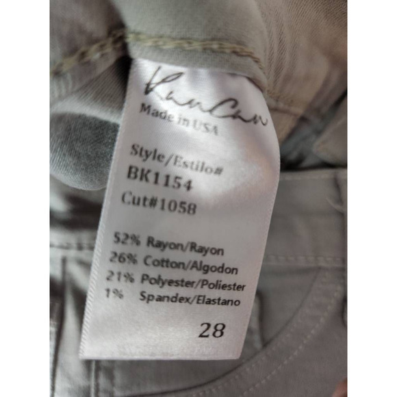 Kancan Womens Moto Jeans Gray Pockets‎ Light Wash Mid Rise Denim USA 28 - Picture 7 of 7
